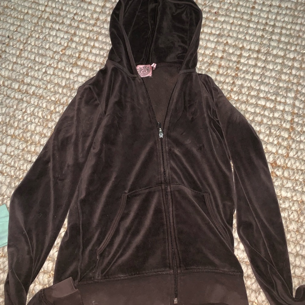 Brown juicy track hoodie